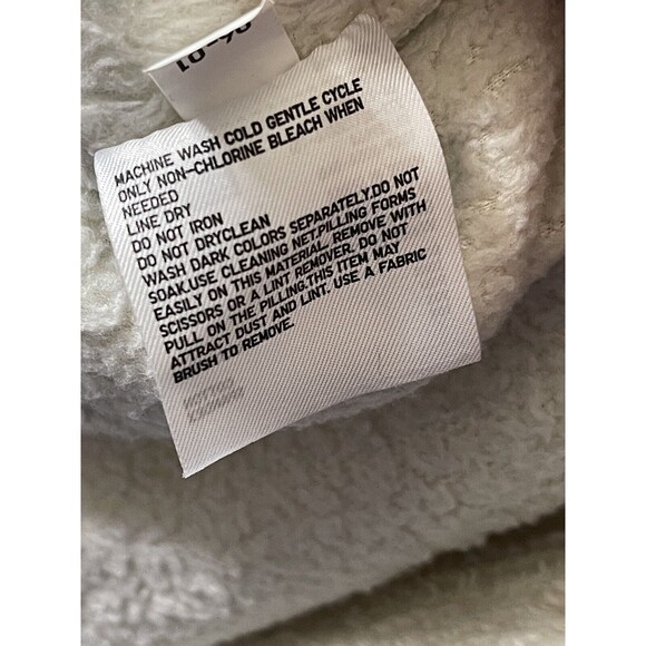 Uniqlo Sweatshirt Women’s Sweatshirt Cream/Ivory Soft Fleece Type Pullover Med - Picture 5 of 10